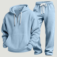Jeremiah | Men's Waffle Knit Hoodie & Jogger Set