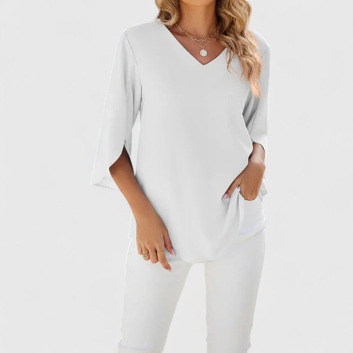 Jessica | Comfortable And Elegant Ruffle Chiffon Blouse 10