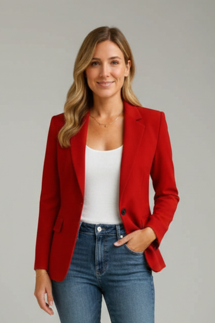 Jessica | Tailored Notched Lapel Professional Blazer 0