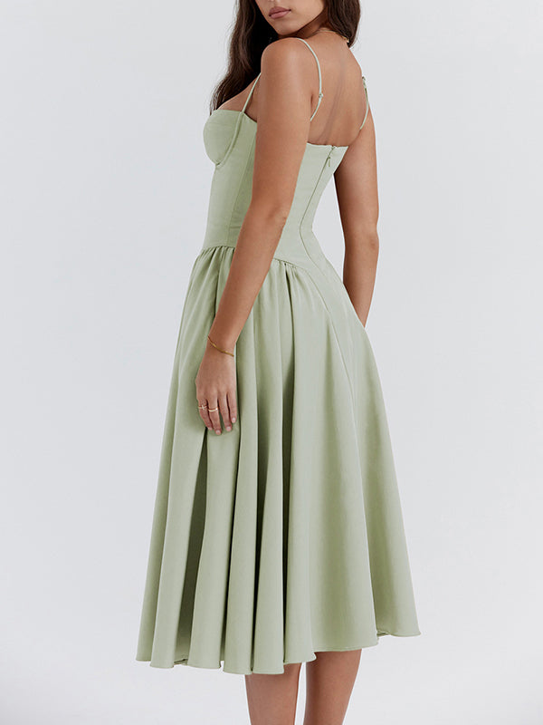 Jessika | Elegant corset dress with a flowing silhouette 4