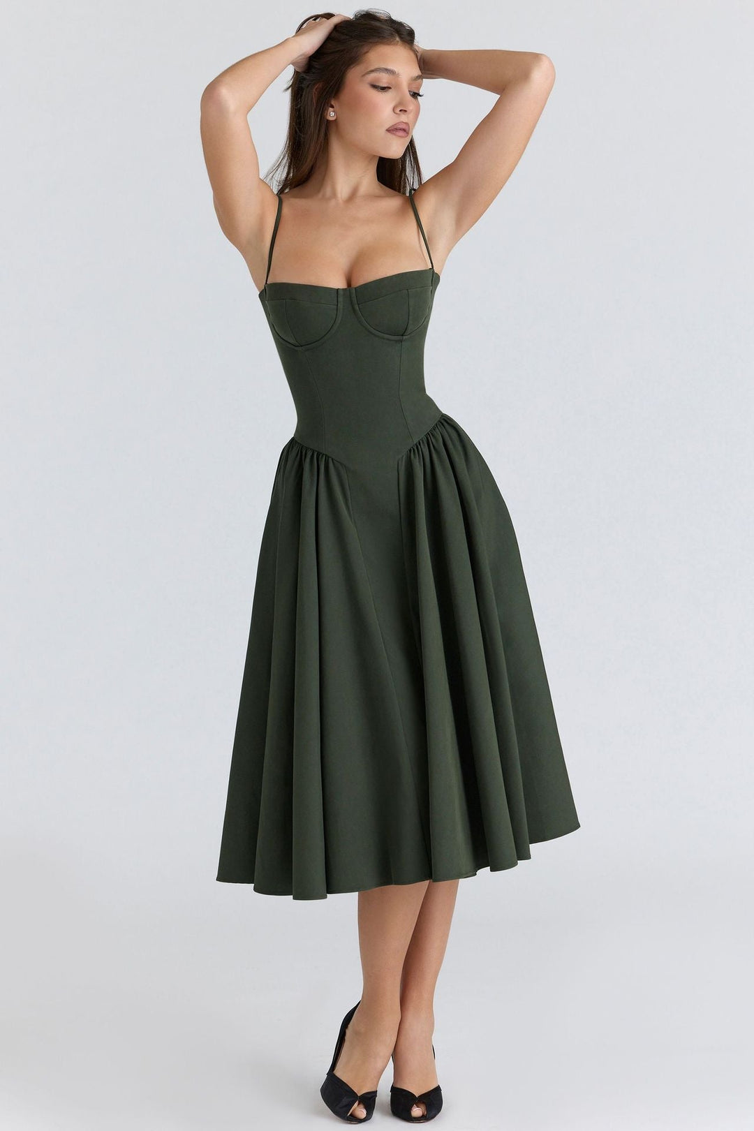 Jessika | Elegant corset dress with a flowing silhouette 9
