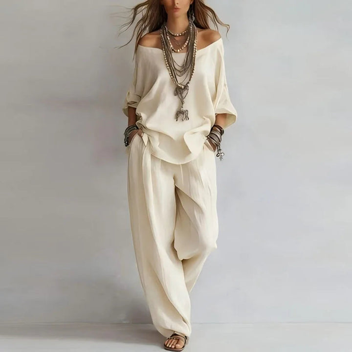 Joanne | Elegant Off Shoulder Two Piece Set 4