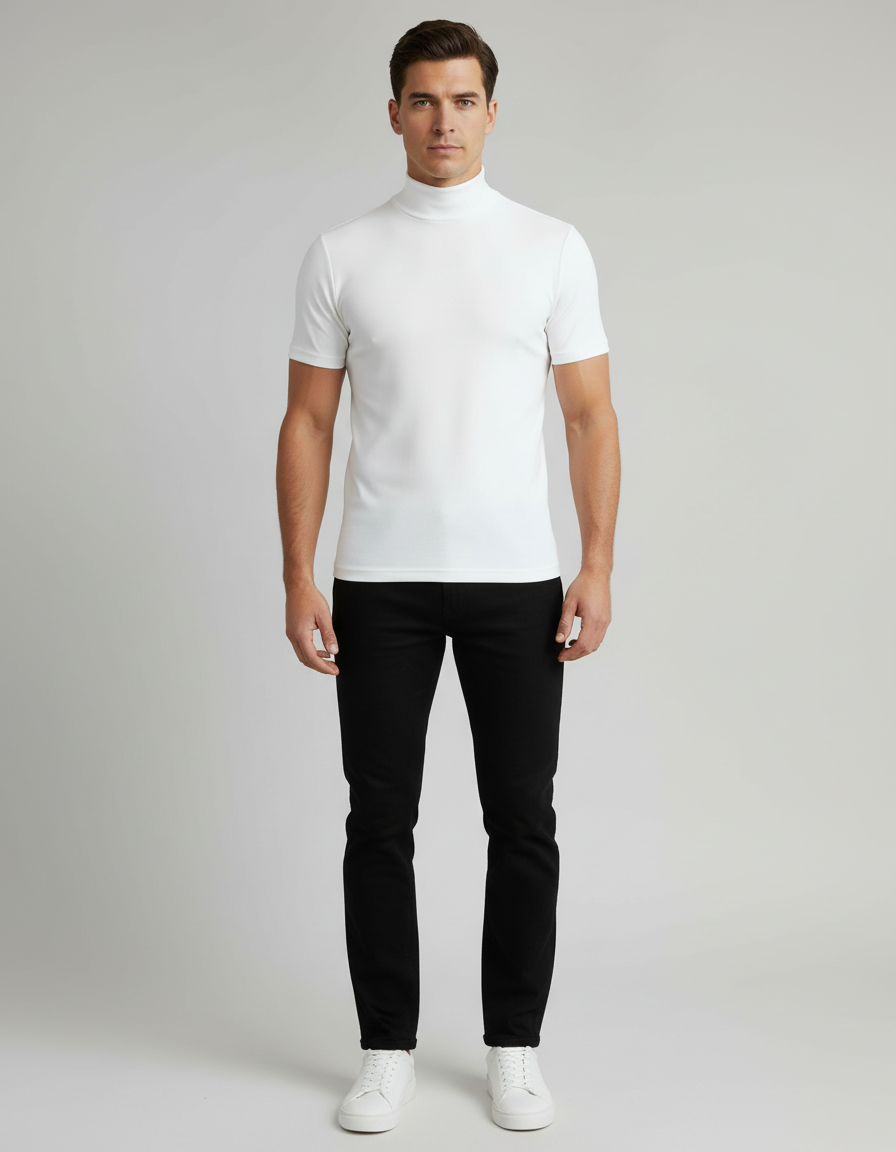 Jonathan | Premium Slim-Fit Men's Turtleneck T-Shirt 1