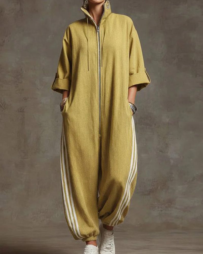Jorja | Sporty And Chic Full-Length Zippered Jumpsuit 4