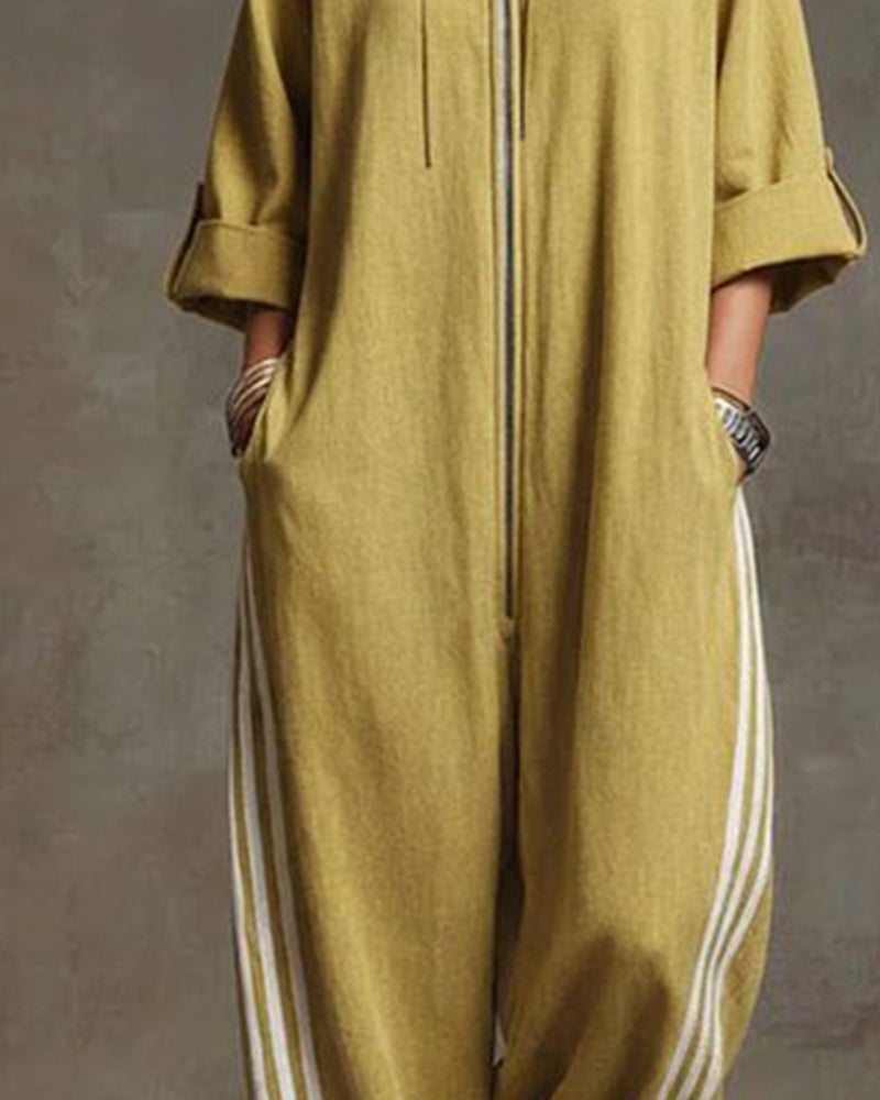 Jorja | Sporty And Chic Full-Length Zippered Jumpsuit 5
