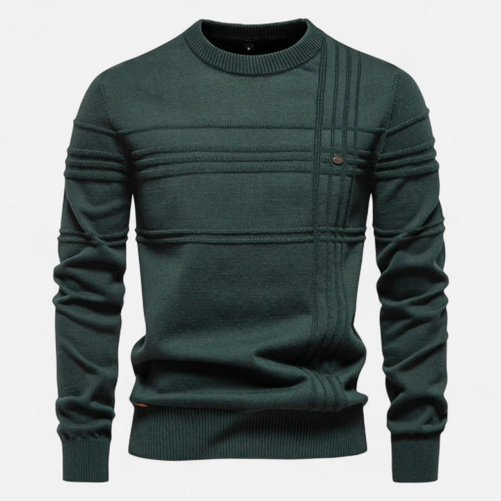 Jovian | Men's Sweater – Soft, Lightweight & Elegant Striped Design 3