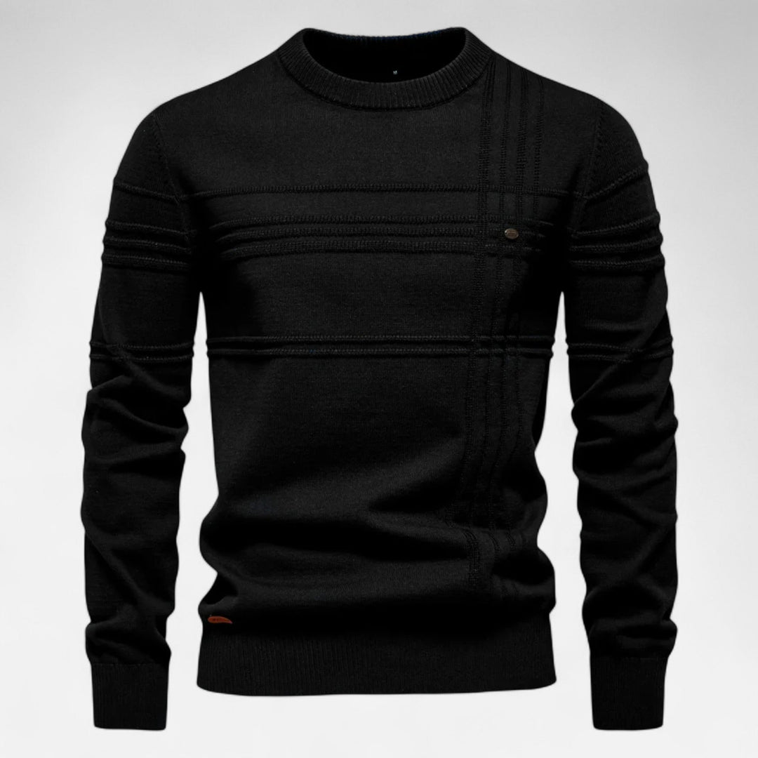 Jovian | Men's Sweater – Soft, Lightweight & Elegant Striped Design 7