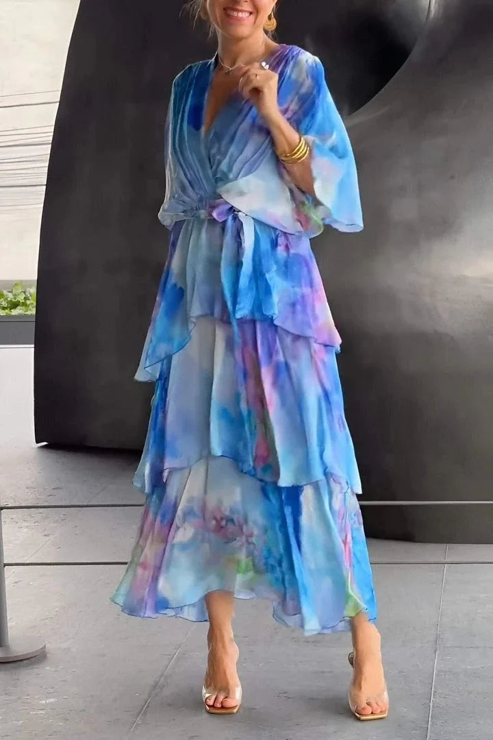 Julia | Timeless and flowing chiffon dress 0