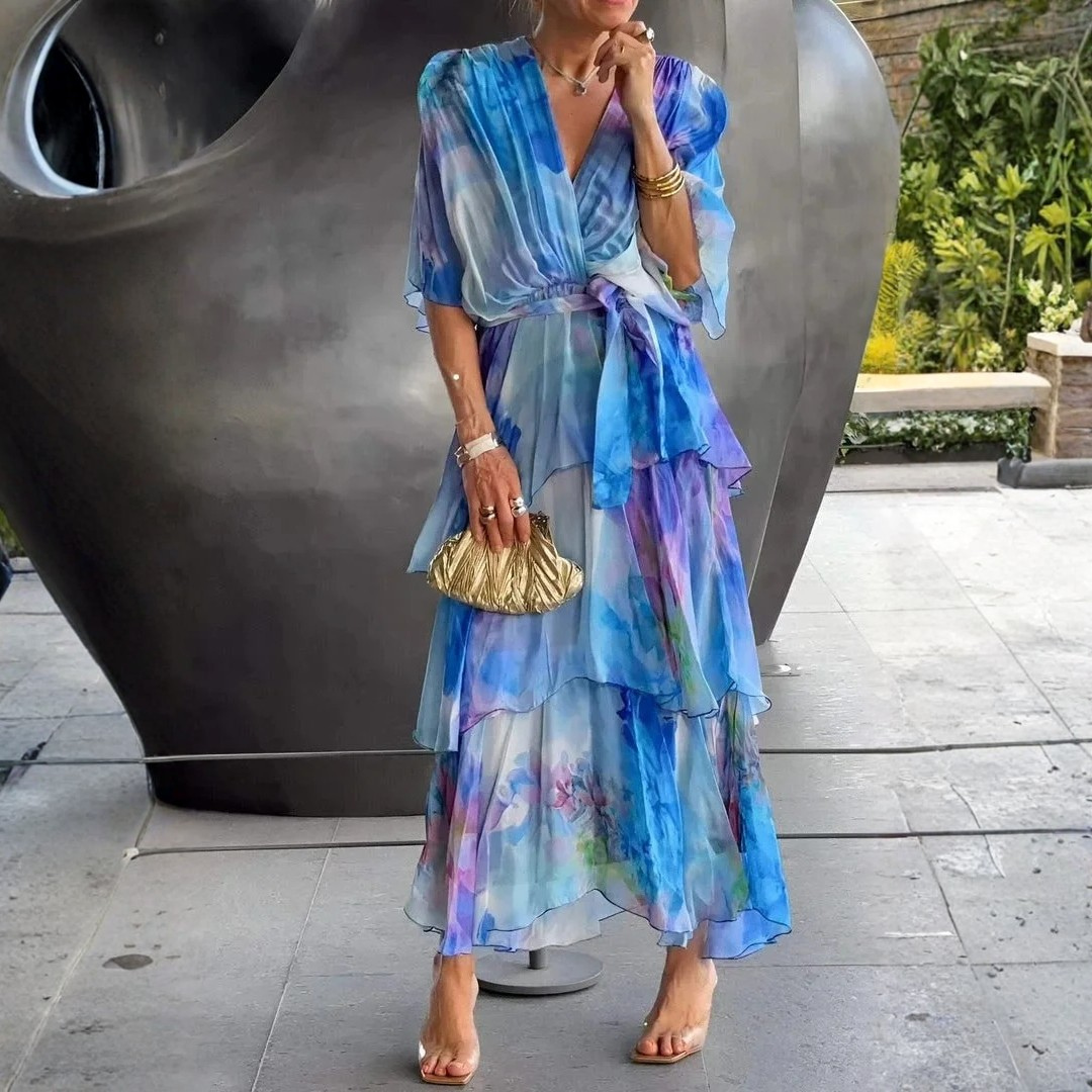 Julia | Timeless and flowing chiffon dress 1