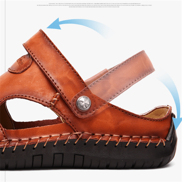 Julian | Croc-Embossed Orthopedic Closed-Toe Sandals 2