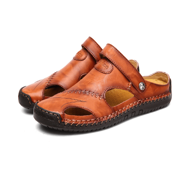 Julian | Croc-Embossed Orthopedic Closed-Toe Sandals 4