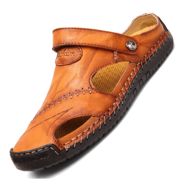 Julian | Croc-Embossed Orthopedic Closed-Toe Sandals 7