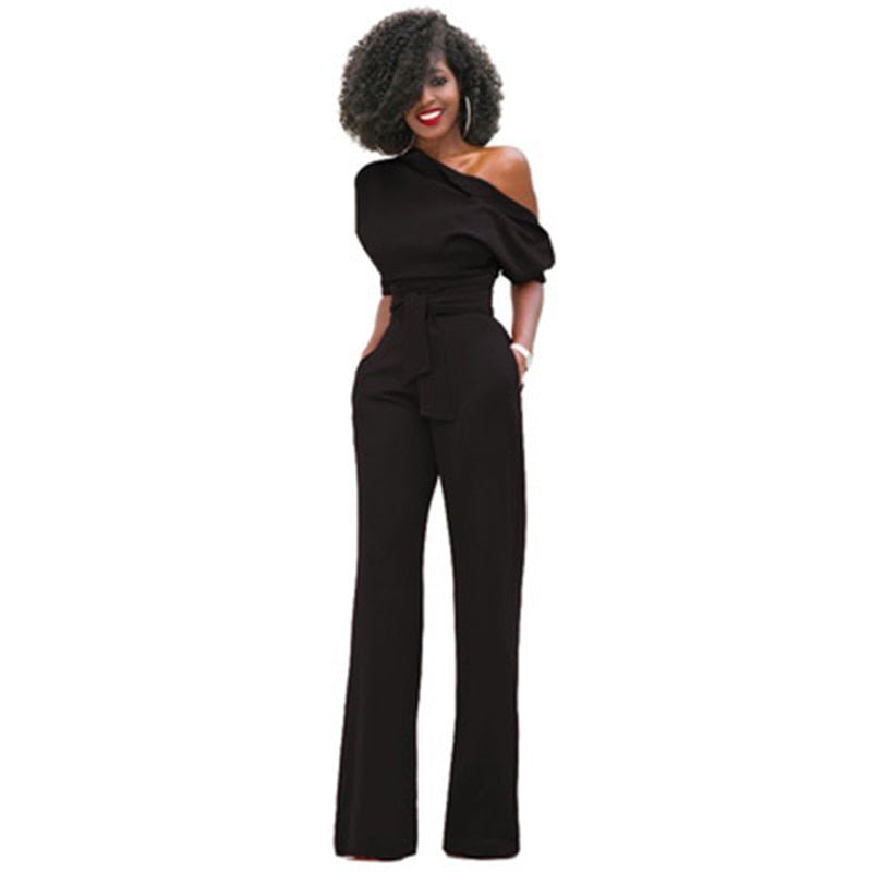 Juliet | Elegant And Chic Off Shoulder Wide Leg Jumpsuit 0