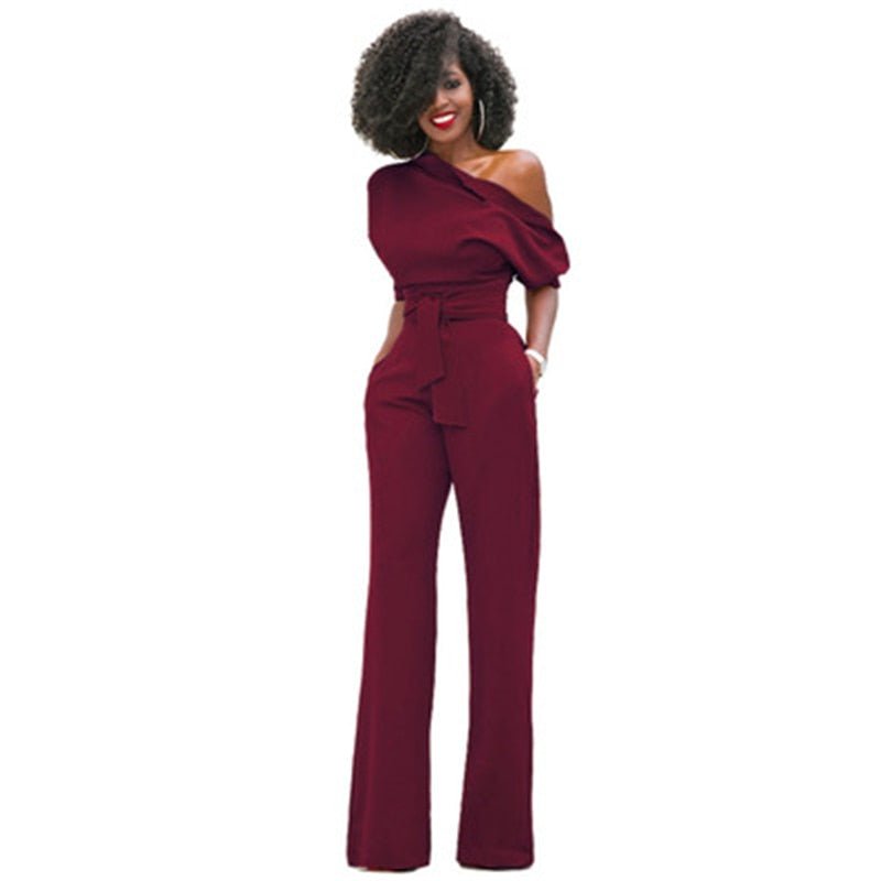Juliet | Elegant And Chic Off Shoulder Wide Leg Jumpsuit 5