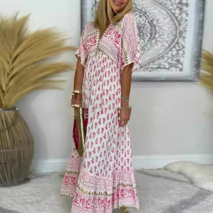 Juliette | Flowing & Stylish Women's Printed Maxi Dress 0