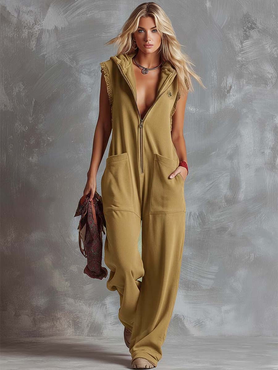 Kendra | Elegant and Comfortable Hooded Sleeveless Jumpsuit 2
