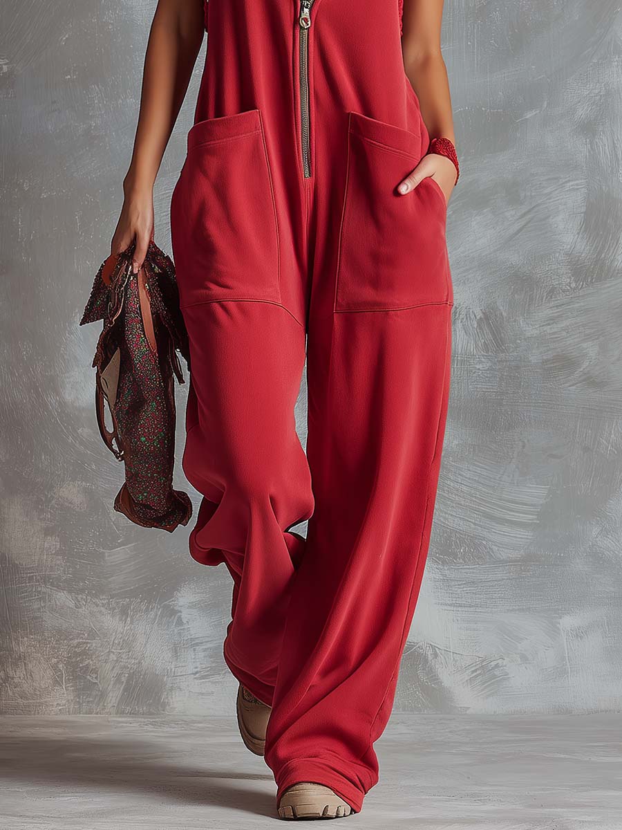 Kendra | Elegant and Comfortable Hooded Sleeveless Jumpsuit 6