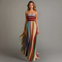 Julia | Elegantes und luftiges trägerloses Sommer-Maxikleid
