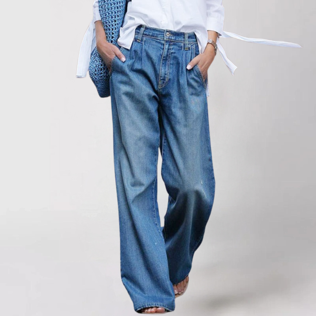 Kira | Women's Denim Skirt – High Waist, Wide Cut & Casual Style 0