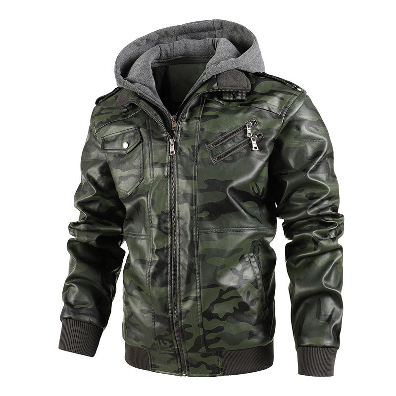 Kivits | Men's Leather Jacket – Stylish, Comfortable & Adjustable Hood 6