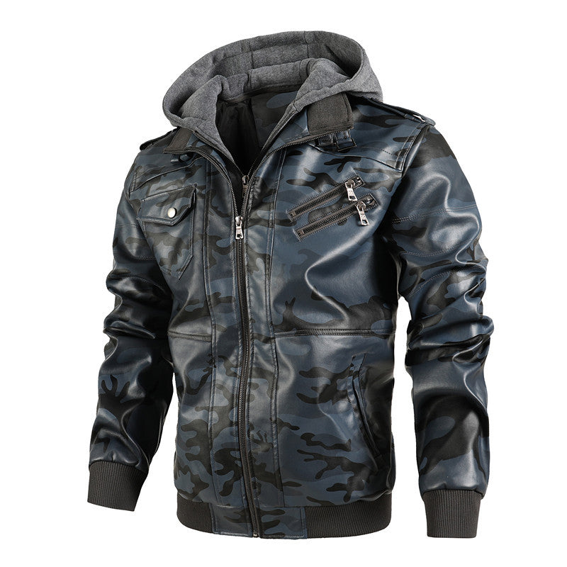 Kivits | Men's Leather Jacket – Stylish, Comfortable & Adjustable Hood 7