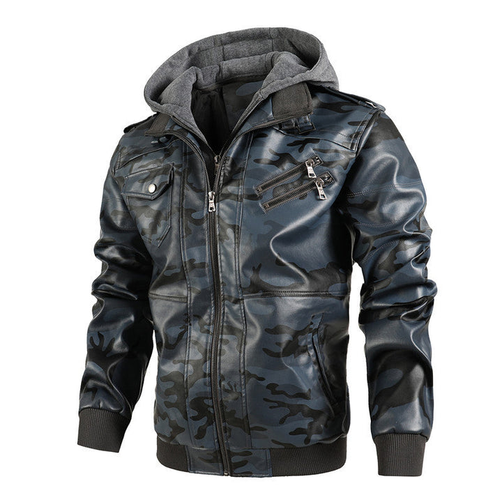 Kivits | Men's Leather Jacket – Stylish, Comfortable & Adjustable Hood 7