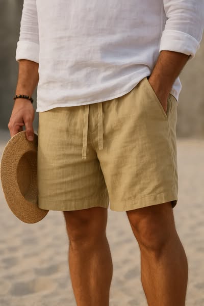Lars | Men's summer shorts cotton-linen breathable 1