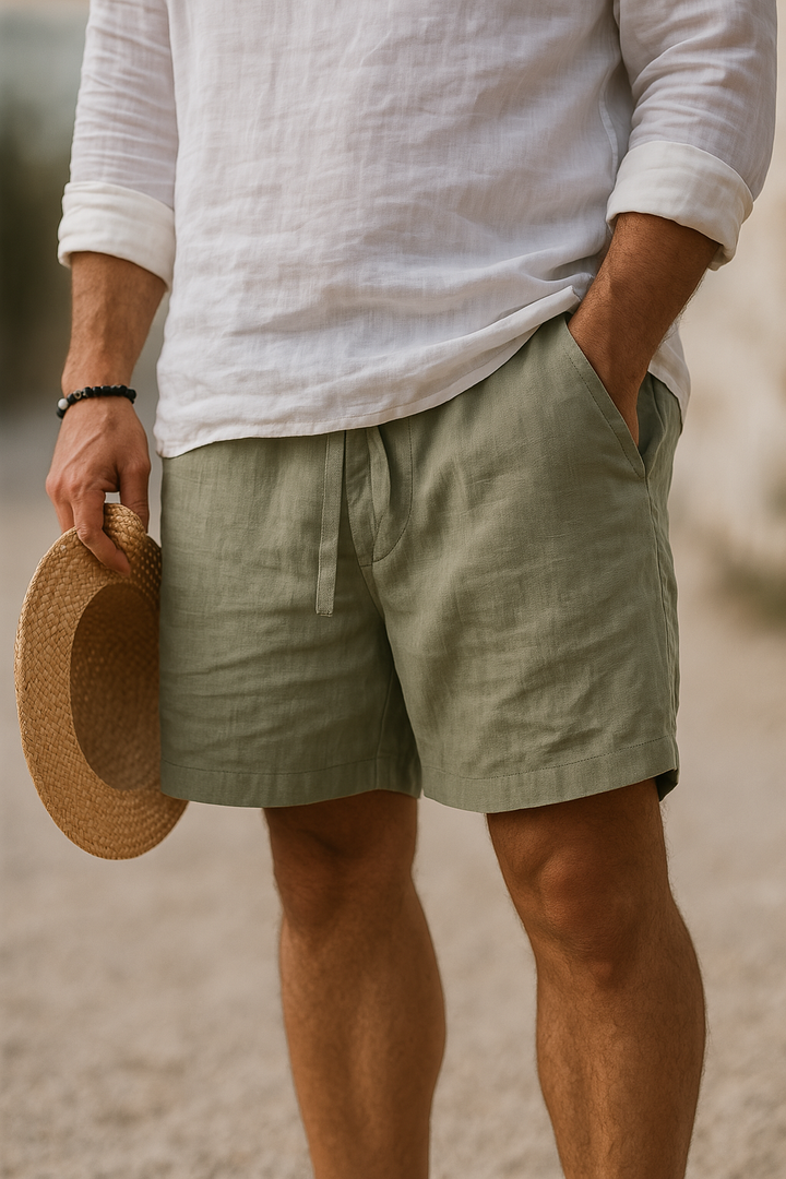 Lars | Men's summer shorts cotton-linen breathable 4