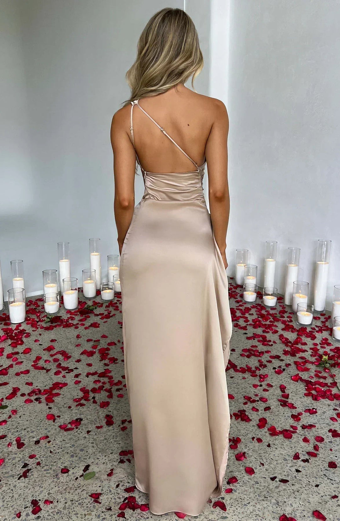 Laurie | Elegant And Glamorous One Shoulder Maxi Dress 4