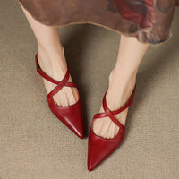 Elise | Elegante Damen-Leder-Mules