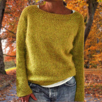 Jessup | Elegant wide round neckline sweater