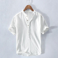 Aurelio | Cotton Henley Summer Shirt