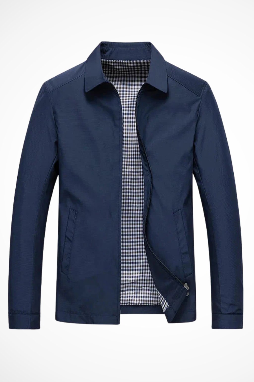Leo | Classic Check-Lined Harrington Jacket 1