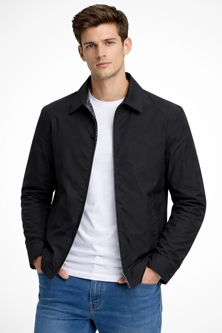 Leo | Classic Check-Lined Harrington Jacket 3