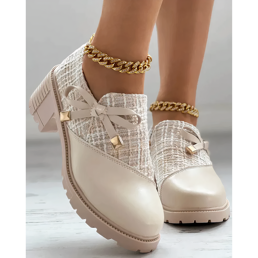Leona | Elegant Low-Heel Mesh Occasion Pumps 8