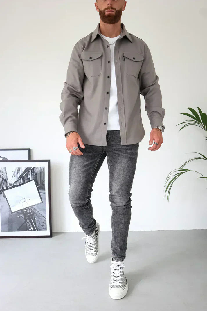 Liam | Casual And Comfortable Cotton Overshirt 1