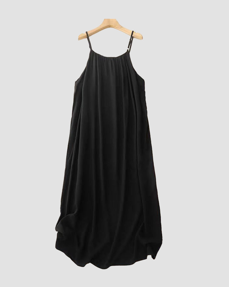 Lily | Elegant And Flowing Sleeveless Cami Maxi Dress 8
