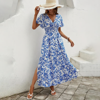 Isadora | Women’s Floral V-Neck Maxi Dress