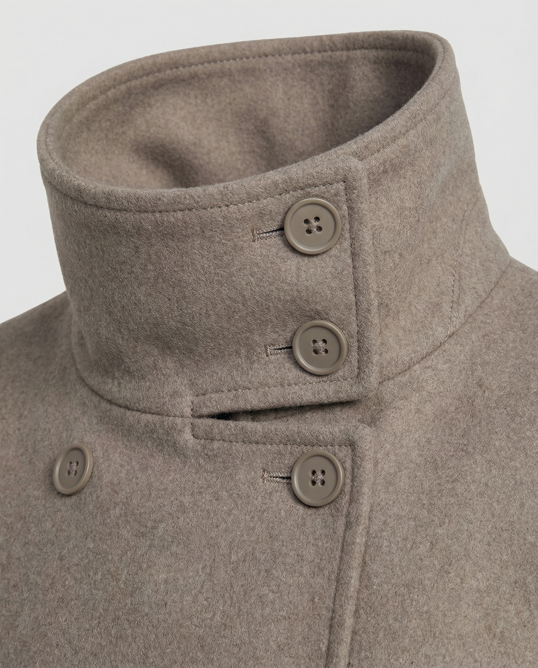 Lily | Elegant High-Collar Double-Breasted Cropped Jacket 3