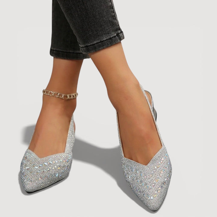 Lily | Stylish and Sparkling Slingback Heels 7