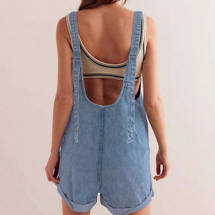 Lina | Relaxed Fit Denim Romper for Women 2