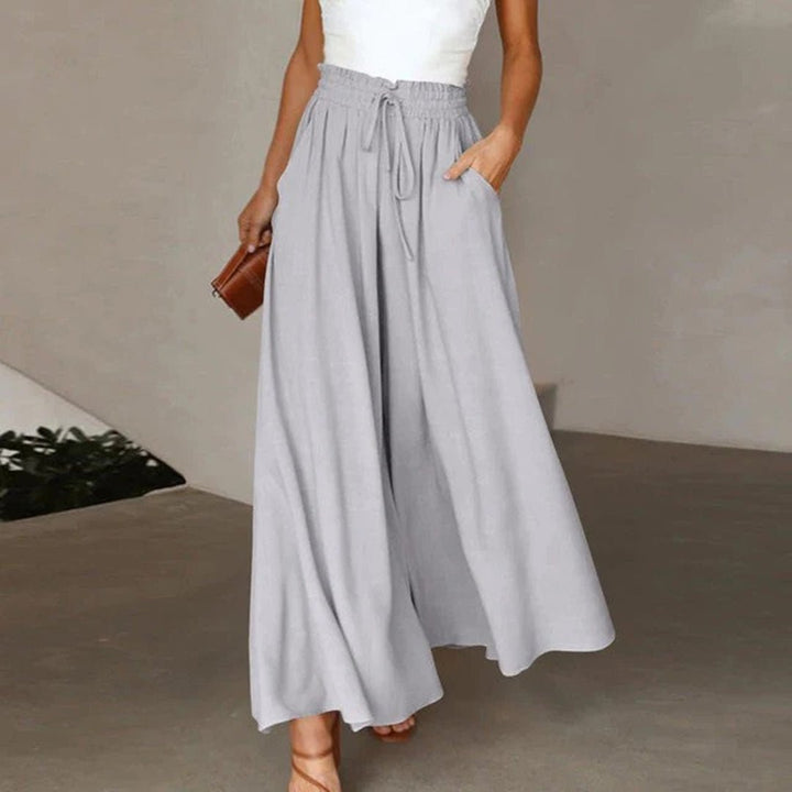 Linda | Elegant High-Waisted Wide Leg Palazzo Pants 3