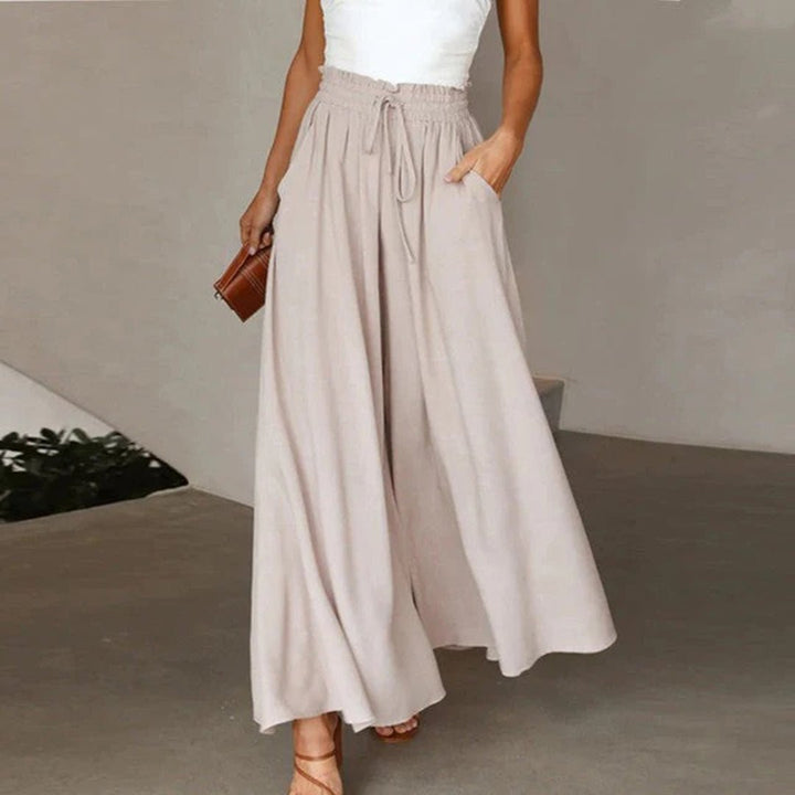 Linda | Elegant High-Waisted Wide Leg Palazzo Pants 5