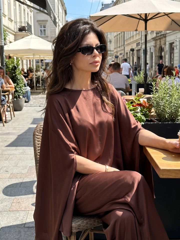 Linda | Elegant and Fluid Relaxed Two-Piece Tunic Set 4