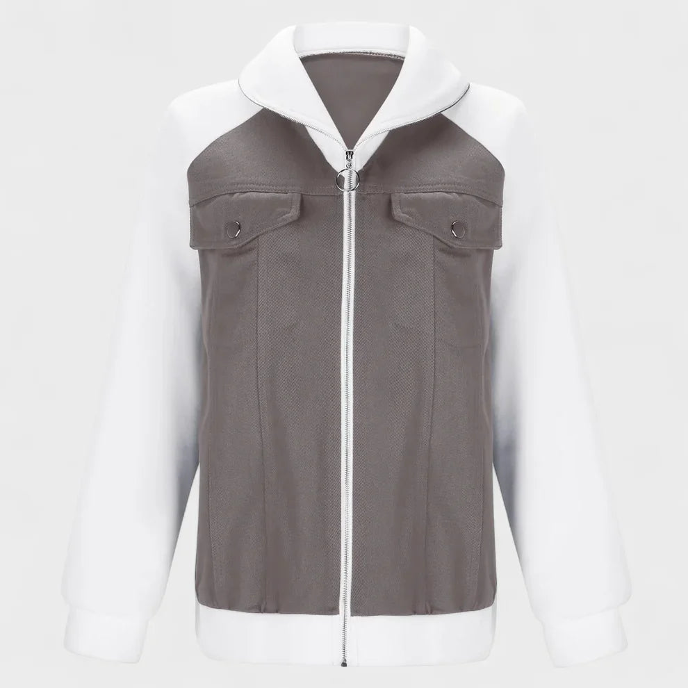 Liora | Warm Denim Sherpa Jacket for Women 7