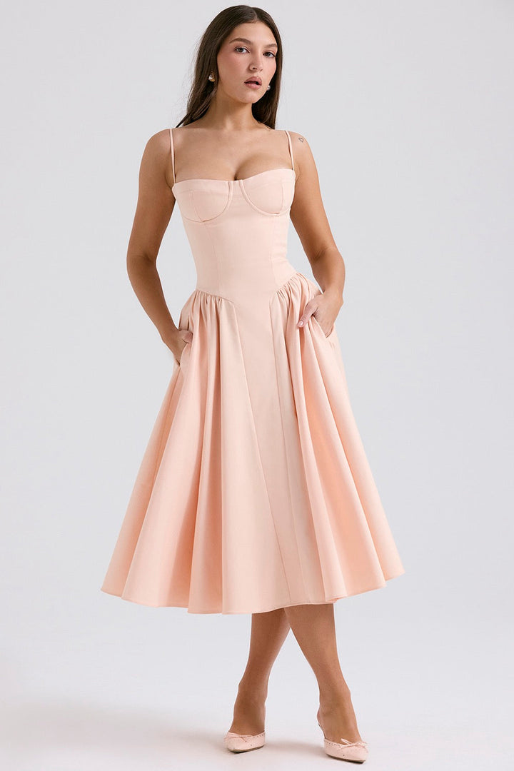 Liora | White Midi Dress – Elegant, Flattering & Versatile for Every Occasion 2