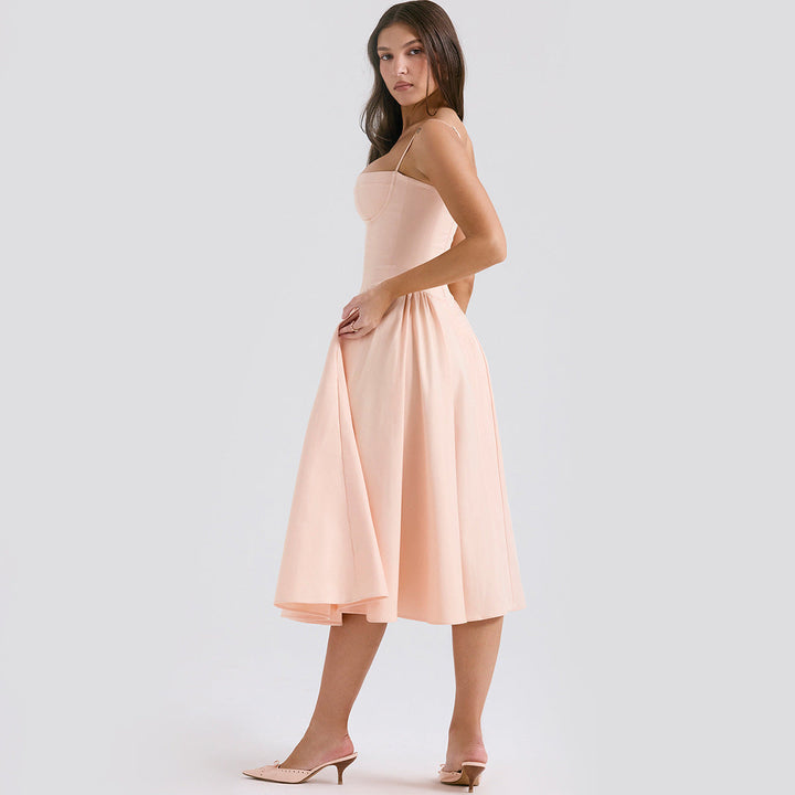 Liora | White Midi Dress – Elegant, Flattering & Versatile for Every Occasion 3