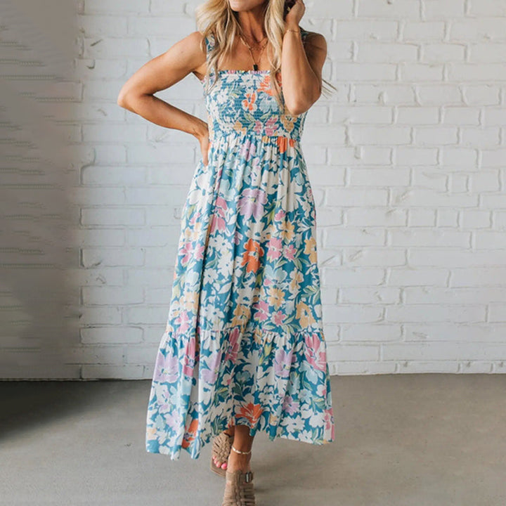 Livia | Elegant Floral Plus Size Maxi Dress for Women 0
