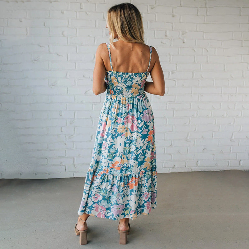 Livia | Elegant Floral Plus Size Maxi Dress for Women 2