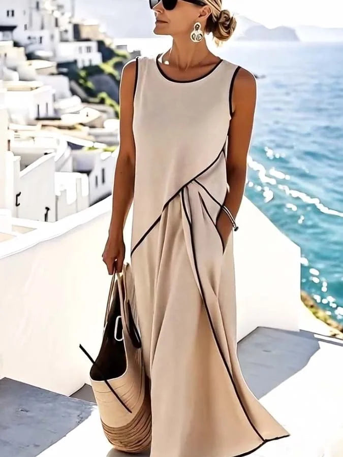 Livia | Elegant Sleeveless Flared Women's Dress for Wedding Guests 2